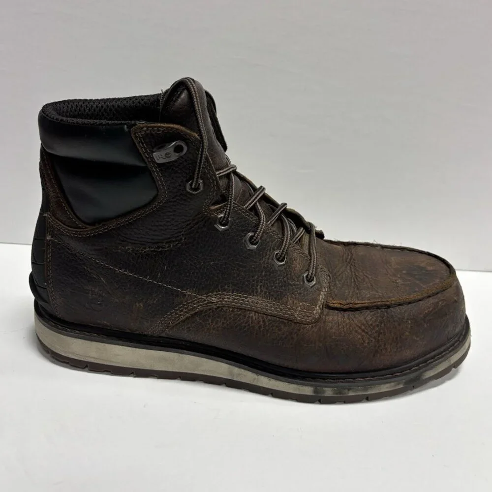 Timberland Men’s Irvin Wedge Alloy Safety Toe Work Boots, Size 11 Wide
